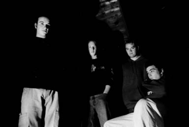hollowe band portrait, black and white