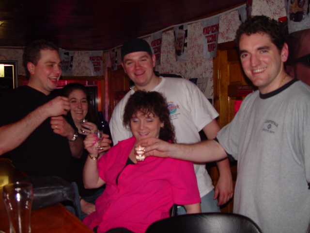 hollowe fans at Bleachers, April 16, 2002